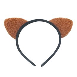 Halloween Animal baby girl Hair clips Band Korean ins Cute Plush Cat Ear Band Face Wash Band Hair Band Grotto