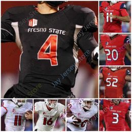 Fu￟balltrikot 2020 Custom Fresno State Football Trikot NCAA College 15 Davante Adams 11 Jorge Reyna 20 Jalen Cropper 27 Zane Papst 16 Jared Rice