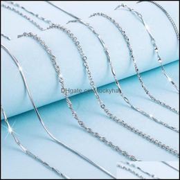 Pendant Necklaces Fashion 925 Sier Jewelry Accessories 45Cm Wholesale Collier Sterling Necklace Drop Delivery Pendants Otljm