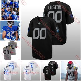 American College Football Wear Custom stitched Air Force Falcons football Jersey 4 Haaziq Daniels Ty Black Ben Brittain Jackson Darlington Jensen Jones Zac Larrier