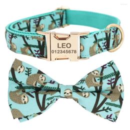 Dog Collars Little Monkey Collar Bow Tie With Metal Buckle Big And Small Dog&Cat Pet Accessories