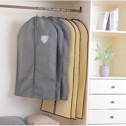 Storage Boxes Thickened Non-woven Fabric Clothes Hanging Garment Dress Suit Coat Dust Cover Pouch Case Organiser Wardrobe