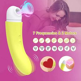 Beauty Items Banana Vibtator 7 Vibration Modes Clitoris Nipple Sucker G-spot Stimulation Massager Waterproof sexy Toys For Women Rechargeable