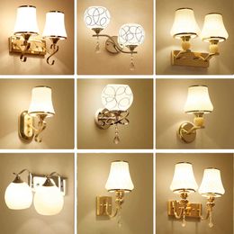 Chandeliers Glass Sconces Reading Lamps Mounted 110V-220V Crystal Sconce Led Lamp Bedroom Wall Lighting Contemporary 0109