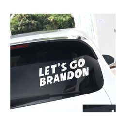 Party Favour 20X7Cm Lets Go Brandon Sticker For Car Trump Prank Biden Pvc Stickers Drop Delivery Home Garden Festive Supplies Event Dhwxe