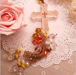 Interior Decorations Car Decoration Pendant Hanging Cross Jesus Christian Auto Accessories Ornament Rear View Mirror Styling