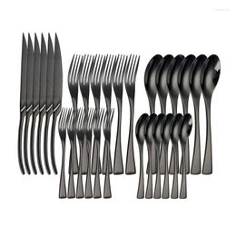 Dinnerware Sets 30 Pcs Cutlery Set Stainless Steel Full Tableware Flatware Luxury Dining Table 6 People For Home Eco Friendly