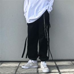 Women's Pants & Capris Harajuku Techwear Black Cargo Women Punk Streetwear Korean Fashion High Waist Spring Plus Size Trousers