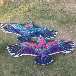 Kites New 1.3m eagle with line bird outdoor sports flying toy children gift fun animal tear-proof kite easy to fly 0110