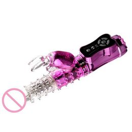 Beauty Items Dual Motors G-spot Vibrator with Rotating Bead Clitoral Stimulator Massager Adult sexy Toy for Women Couple U1JD