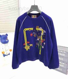 Men's T-Shirts designer Jacquard Letter Knitted Sweater acquard Knitting Machine E Custom Jnlarged Detail Crew Neck Cotton R443e Size 7E83