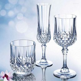 Wine Glasses 1pcs Tallboy Glass Lead-free Crystal Cups High Cup Bar El Drinkware Brand Vaso Capacity Beer