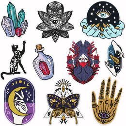 Notions Evil Eyes Patches Assorted Style Embroidered Sew on Iron on Patch Appliques DIY Accessories for Clothes Jacket