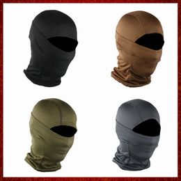 MZZ55 Balaclava Tactical Motorcycle Face Mask Motorbike Wargame Face Shield Hunting Helmet Cap Military Moto Skull Mask