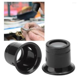 Watch Repair Kits 2Pcs 3x Portable Monocular Magnifying Glass Loupe Lens Eye-Glasses Type Jeweler Magnifier Tool