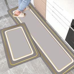 Carpets Nordic Kitchen Rug Long Strip Floor Mat Washable Laundry Room Carpet Non-slip Balcony Area Rugs Home Entrance Doormat
