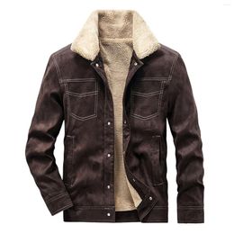 Men's Jackets Gravel Gear Jacket Mens Winter Trench Coat Wool Male Autumn And Thin Retro Long Sleeve Heavy For Men