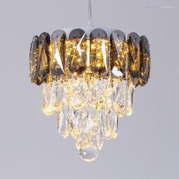 Pendant Lamps Creative Led Crystal Chandelier Lights Simple Villa Living Room Decor Lamp Light Luxury Attic Porch Ceiling Chandeliers