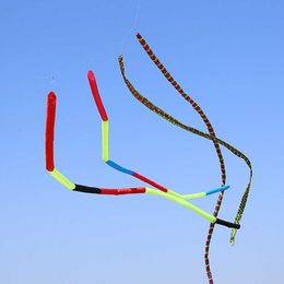 s New Style 10m Tail Colour Chemical Fibre Cloth Ribbon Cartilage Kite Easy To Fly Foldable Outdoor Activity Toy Holiday Gift 0110