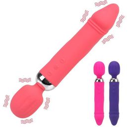 Sex toys Massager 23cm Long Dildos Women Vibrators Clitoris Stimulator Vagina Anal Plug Female Masturbator Magic Wand Toy for Erotic