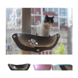 Cat Beds Furniture Pet Hammock Bearing 20Kg Window Lounger Suction Shelf Comfortable Ferret Bed Drop Delivery Home Garden Supplies Dhcz3