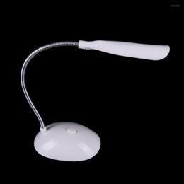 Table Lamps Portable 4 LED Adjustable Brightness Reading Eye Protection Desk Lamp Rechargeable Light With Clip Touch Switch