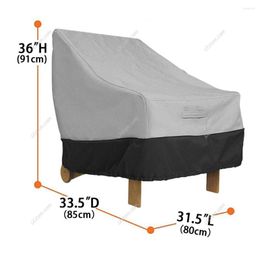 Chair Covers 2pc Outdoor Garden Furniture Dust Cover Patio Waterproof Sunscreen Rain Snow Balcony Sofa