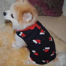 Dog Apparel Puppy Sweater Fleece Vest With Traction Buckle Warm And Soft Pet Clothes For Christmas Costume Wearing In Autumn Winter