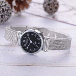 Wristwatches Women Casual Quartz Mesh Belt Watch Analog Wrist Ladies Waterproof Fashion Stainless Wristwatch Leather Strap Band 30#