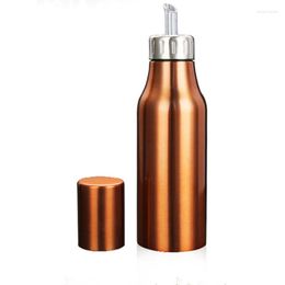 Storage Bottles 1000ml Stainless Steel Leak-proof Oiler Spice Jar Soy Sauce Oil Bottle Creative Cruet Vinegar Pot Kitchen Supplies 4 Colour