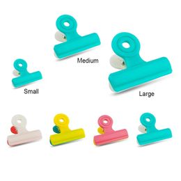 Portable Plastic Bag Clips Kitchen Accessories Food Clip Multipurpose Chip Bag Assorted Colors Air Tight Seal Grip LX5387