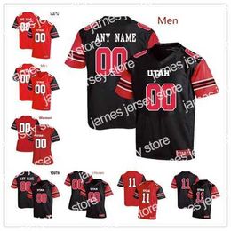 American College Football Wear Custom NCAA Utah Utes college Jersey any name number Paul Kruger Stitched football red black men's women's youth 92 Star Lotulelei 32 E