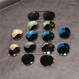 Sunglasses Rockjoy Clip Polarised Lens Steampunk Goggles Mirrored Round Sun Glasses Anti Glare Fit Over Eyeglasses Frame