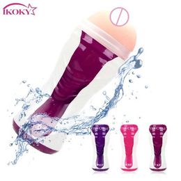 Sex toys Massager Male Masturbator Products Vagina Masturbation Cup Reusable Soft Silicone Realistic Toys for Men