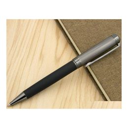 Ballpoint Pens Chouxiongluwei Carbon Fibre Material Gun Grey Scpture Pattern Gift Pen Drop Delivery Office School Business Industria Dhear