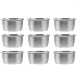 Plates Sauce Dish Cup Dipping Bowl Cupscondiment Ramekin Container Plate Soy Metal Dishes Side Mini Portion Appetizer Steel Jam Ketchup