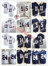 American College Football Wear Stitched Mens Football Jersey 5 Mitchell Tinsley 11 Daniel George 24 Keyvone Lee 13 Ellis Brooks 14 A.J. Lytton 11 Christian Veilleux