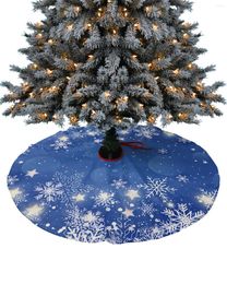 Decorazioni natalizie 122 cm Short Plush Gritta grande gonna Snowflake Blue Xams Decoations Bottom Decoations for Home Navidad Ornaments