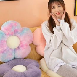 Pillow Flower-Shaped Multifunctional Plush Office Relaxing Mat Soft Stuffed Cotton Chair Decorative Bedroom Accessory