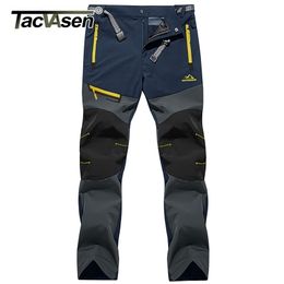 Men's Pants TACVASEN 4 Season Breathable Mens Tactical Fishing Hiking Camping Waterproof No Fleece Zipper Pocket Casual Trousers 221014