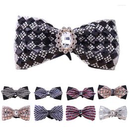 Bow Ties Basaga Crystal For Men Sequin Bowties With Adjustable Length