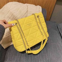 Designer Bags 55% Off Sale ISXR high quality Lingge embroidered thread female trend large capacity One Tote versatile messenger