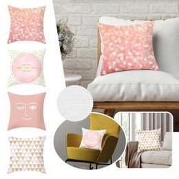 Pillow Case 45X45CM Pillowcase Home Sofa Office Cushion Covers For Bed Car Square Modern Cases Decorative