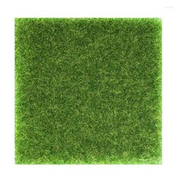 Decorative Flowers Artificial Grass Mat Realistic Fake Lawn Turf For Dogs Potty Training Pad Area Patio Decoration