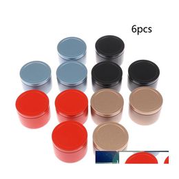 Tea Caddies 6Pcs Sealed Tins Storage Containers Mini Portable Coffee Bean Tinplate Candle Making Travel With Airtight Lids Anti Rust Otuan