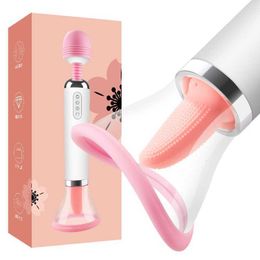 Sex toys Massager Oral Sucking Av Vibrator Tongue Licking Vaginal G-spot Toys for Woman Nipple Stimulator Clitoral Masturbation