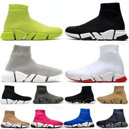 2023 Speeds 2.0 Plataforma de sapatos Homens homens designer triplo Paris Botas BOOTS BLANCO BLANCO BLANCO LIVRA BROW BROH