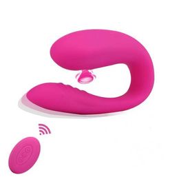 Sex toys Massager Sucker Vibrator for Women 10 Speeds Vibrating Toys u Shape Bendable G-spot Stimulation Clitoris Sucking Female Masturbator