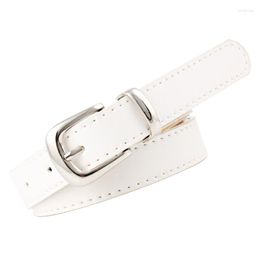 Belts Women Leather Faux Leathers Jeans Belt 0.94" Wide With Alloy Pin Buckle Fashion Accessories One Size Fits Most T8NB