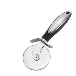 Stainless Steel Pizza Cutter Handle Bakeware Pizza Cutter Wheel Knife Sawtooth Shovel Kitchen Baking Scraper Tool